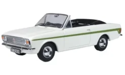 Ford Cortina MkII Crayford Convertible, weiss/grün, 1:43, Oxford