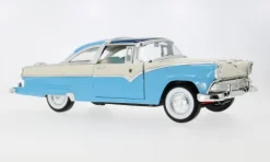 Ford Crown Victoria, blau/weiss, 1955, 1:18, Lucky Die Cast