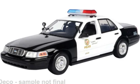 Ford Crown Victoria Police Interceptor, 2001, LAPD, 1:18, Motormax