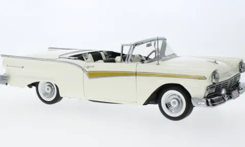 Ford Fairlane 500 Skyliner, weiss, 1957, 1:18, Sun Star