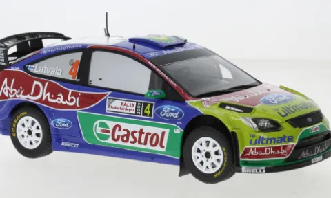 Ford Focus RS WRC, Rallye WM, Rallye Sardinien, 2009, #4, J-M.Latvala/M.Antilla, 1:24, IXO