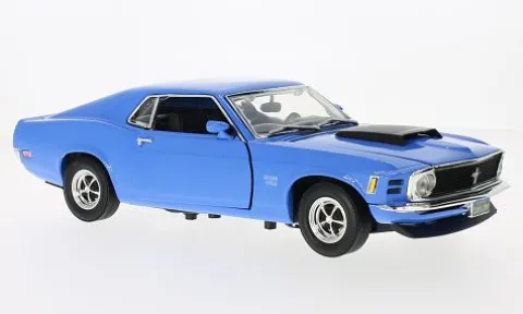 Ford Mustang Boss 429, blau, 1970, 1:18, Motormax