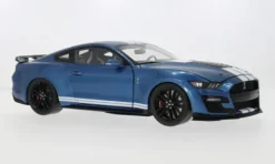 Ford Mustang Shelby GT 500, blau/weiss, 2022, 1:18, IXO