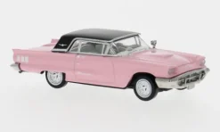 Ford Thunderbird Cabriolet, hellrosa/schwarz, 1960, 1:87, Brekina