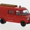 Ford Transit, rot/schwarz, 1970, Feuerwehr, 1:87, Brekina