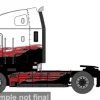 Freightliner Argosy, rot/schwarz, 2002, 1:64, IXO America