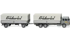 Hanomag Henschel Pritschenhängerzug, 1969, Friderici, 1:87, Wiking
