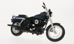 Harley Davidson Dyna Super Glide Sport, blau, 2003, 1:12, Maisto