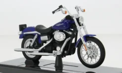 Harley Davidson FXDBI Dyna Street Bob, blau, 2006, 1:18, Maisto