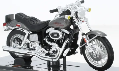 Harley Davidson FXS Low Rider, grau, 1977, 1:18, Maisto