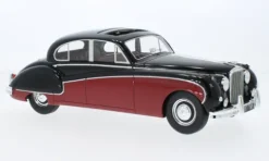Jaguar MK VIII, schwarz/dunkelrot, 1957, 1:18, BoS-Models