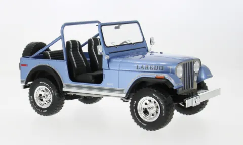 Jeep CJ-7 Laredo, blau/Dekor, 1980, 1:18, MCG