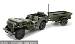 Jeep NECAF 1/4 Ton, oliv, 1955, NL, 1:43, Cararama