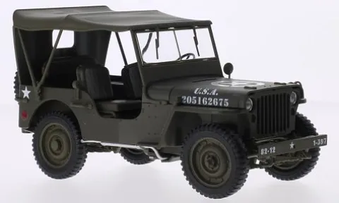 Jeep Willys, oliv, U.S. Army, 1:18, Welly