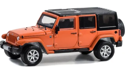Jeep Wrangler Unlimited, orange/schwarz, 2010, Cold Pursuit, 1:64, Greenlight