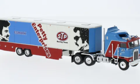 Kenworth K 100 Aerodyne Renntransport-SZ, 1980, STP, 1:87, Brekina