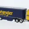 Kenworth K 100 Aerodyne Renntransport-SZ, 1980, Wrangler Racing, 1:87, Brekina