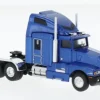 Kenworth T 600, blau/schwarz, 1984, 1:87, Brekina