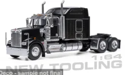 Kenworth W900 Sleeper Cab, schwarz, 1990, 1:64, IXO