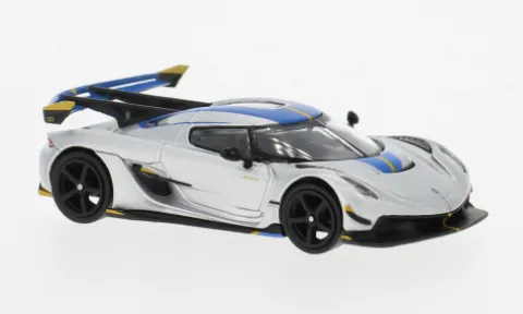Koenigsegg Jesko Attack, silber/Dekor, 1:64, Tarmac Works