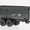 Krampe Big Body 650 Hinterkipper mit Silageaufsatz, schwarz, 1:87, Herpa