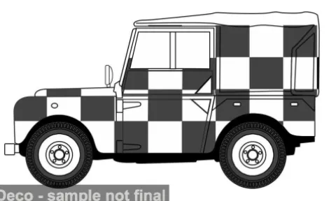 Land Rover Series I, weiss/schwarz, 1:43, Oxford