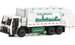 Mack LR Electric Rear Loader Refuse Truck, weiss/Dekor, 2021, 1:64, Greenlight