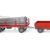 Magirus Gerüstbau-Hängerzug, rot, 1970, 1:87, Wiking