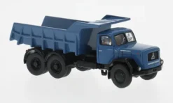 Magirus Jupiter Kipper, blau/schwarz, 1960, 1:87, Brekina