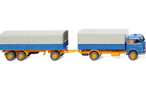 MAN Pausbacke, blau/gelb, 1960, 1:87, Wiking