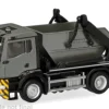 MAN TGS NN Meiller Absetzkipper AK12, dunkelgrau/gelb, 1:87, Herpa