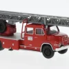 MAN 520 H DLK 30, rot/weiss, 1967, 1:87, Brekina