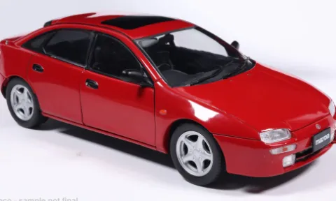 Mazda 323 F, rot, 1993, 1:24, WhiteBox