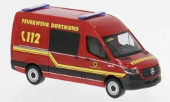 Mercedes Sprinter 18 Halbbus Hochdach, Feuerwehr, 1:87, Herpa