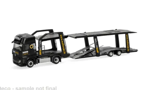 Mercedes Actros 18 L, Raven Logistic, 1:87, Herpa