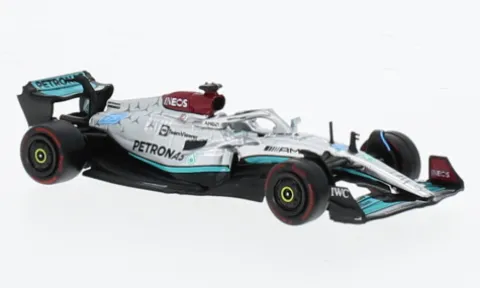 Mercedes AMG W13 E Performance, Formel 1, GP Brasilien, 2022, Mercedes AMG Petronas Formula One Team, Petronas, #63, G.Russell, 1:64, Tarmac Works