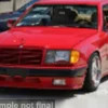 Mercedes 300 CE 6.0 AMG, rot, 1988, 1:43, Solido