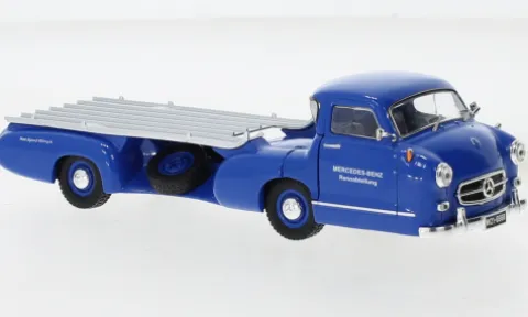 Mercedes Rennwagen-Schnelltransporter, 1955, Das blaue Wunder, 1:43, IXO