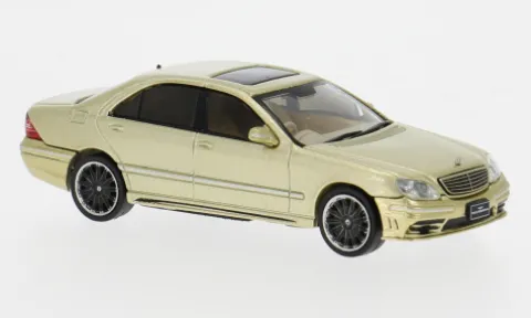 Mercedes S-Klasse (W220) Wald, gold, 1:64, Tarmac Works