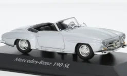 Mercedes 190 SL (W121), silber, 1955, 1:43, Maxichamps