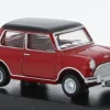 Mini Austin Cooper, rot/schwarz, 1:76, Oxford