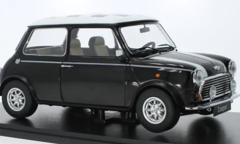 Mini Cooper, schwarz/Dekor, 1:12, KK Scale