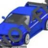 Nissan Nismo 400R, blau, 1996, 1:64, Majorette