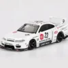 Nissan Silvia S15 LB-Super Silhouette Athlete, weiss, 2024, 1:64, Mini GT