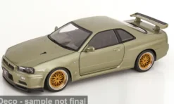 Nissan Skyline GT-R R34 V-Spec Nür, hellgrün, 2001, 1:12, KK Scale