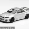 Nissan Skyline GT-R (R34) Z-Tune, silber, 1999, 1:64, Mini GT
