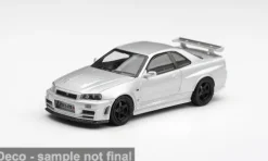 Nissan Skyline GT-R (R34) Z-Tune, silber, 1999, 1:64, Mini GT