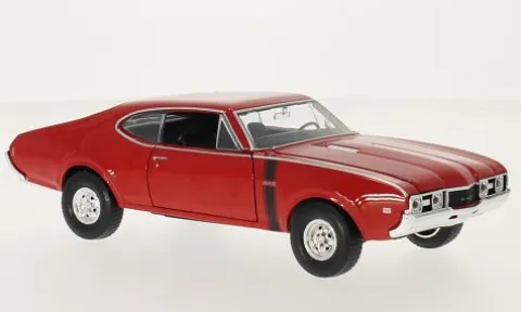 Oldsmobile 442, rot, 1968, 1:24, Welly