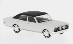 Opel Record C, weiss/schwarz, 1966, 1:87, Busch