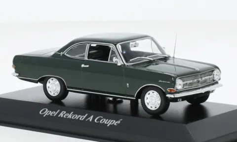 Opel Rekord A Coupe, dunkelgrün, 1962, 1:43, Maxichamps
